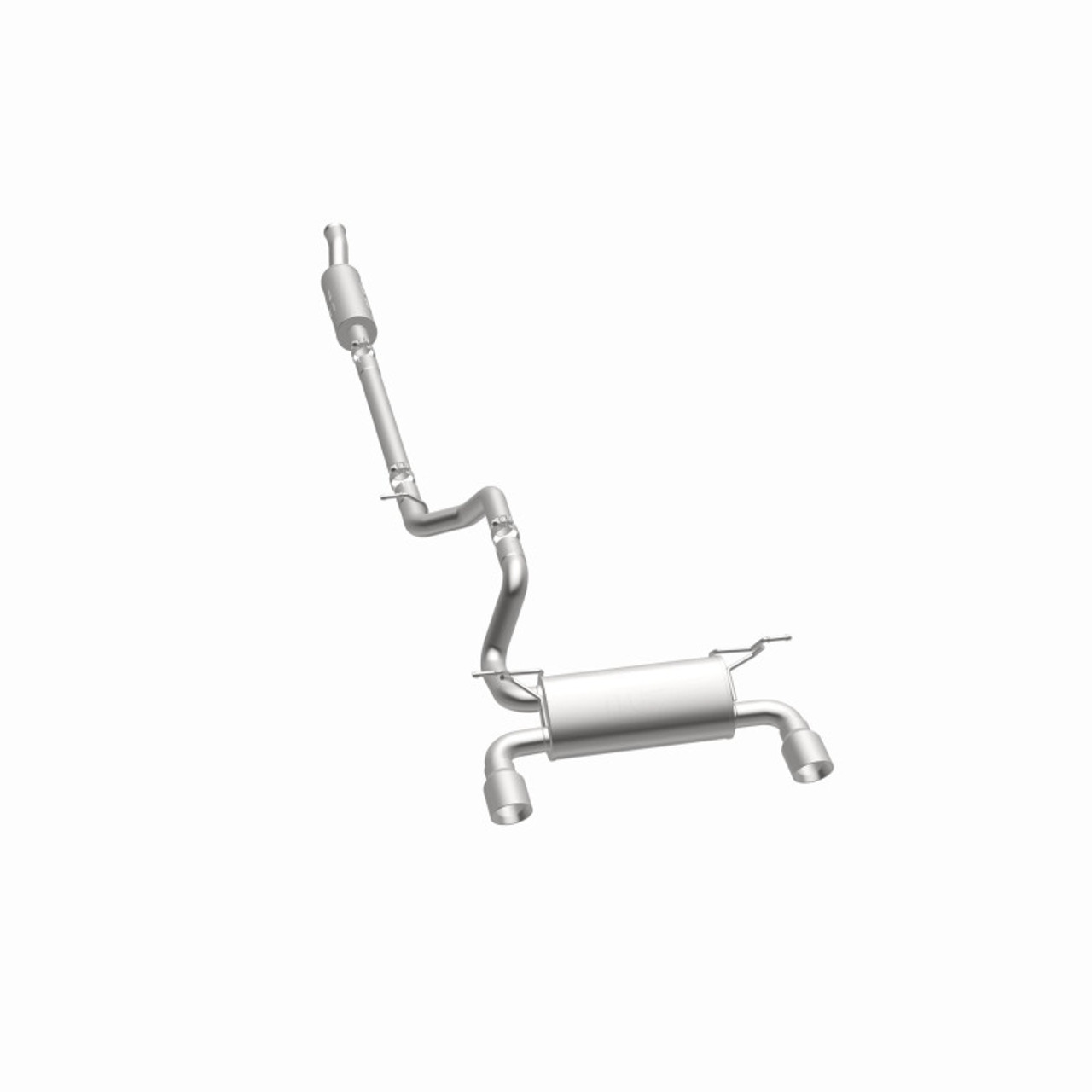 MagnaFlow 2018+ Jeep Wrangler 3.6L 409 SS Dual Split Rear Exit Polished Tips Cat-Back Exhaust - 19416