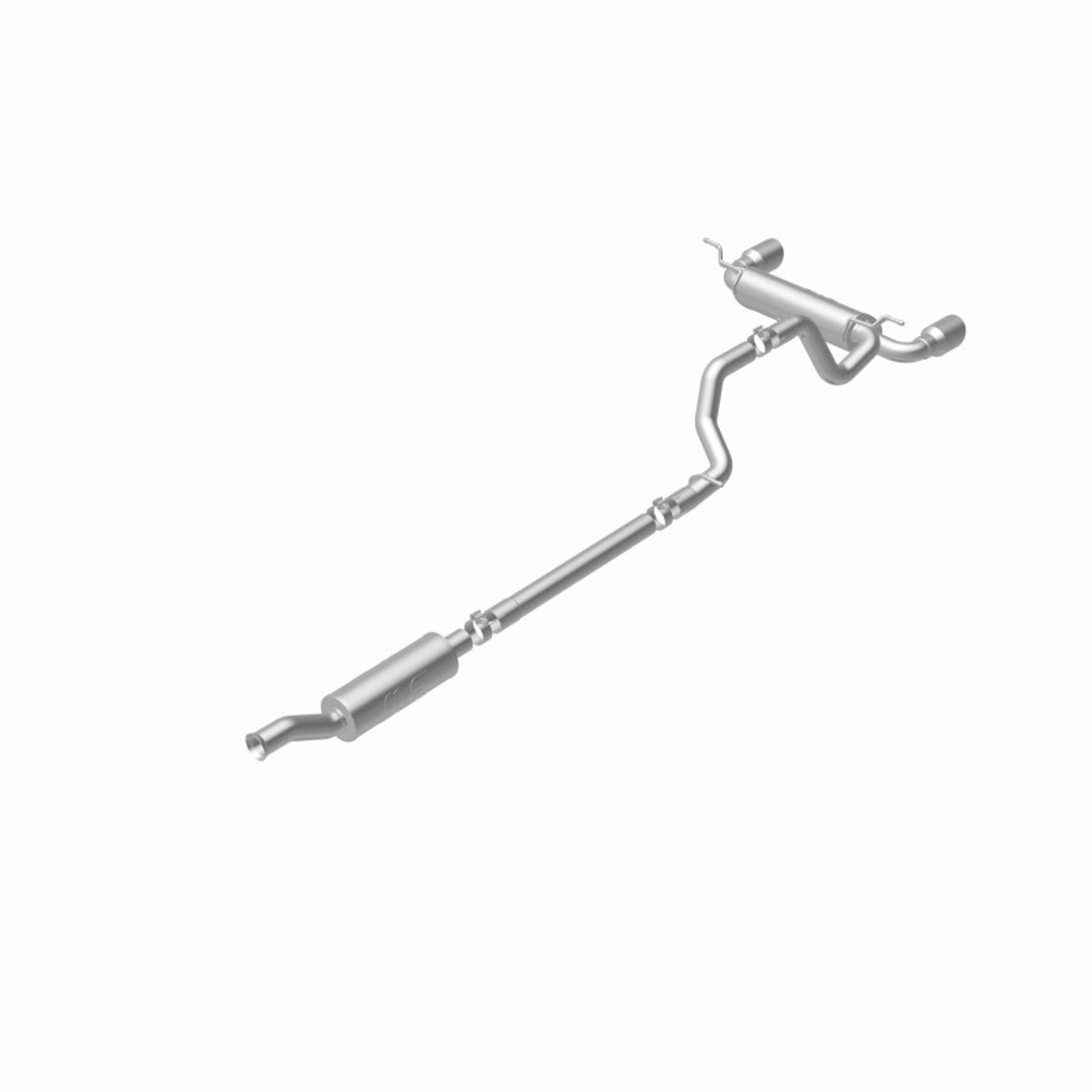 MagnaFlow 2018+ Jeep Wrangler 3.6L 409 SS Dual Split Rear Exit Polished Tips Cat-Back Exhaust - 19416