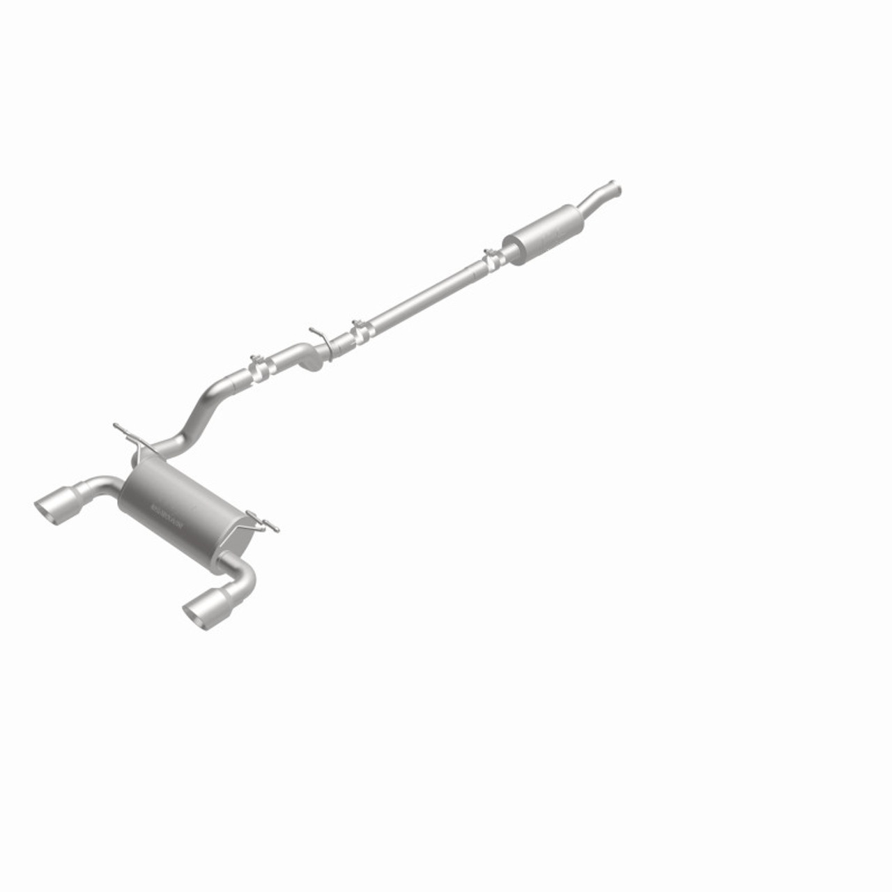 MagnaFlow 2018+ Jeep Wrangler 3.6L 409 SS Dual Split Rear Exit Polished Tips Cat-Back Exhaust - 19416