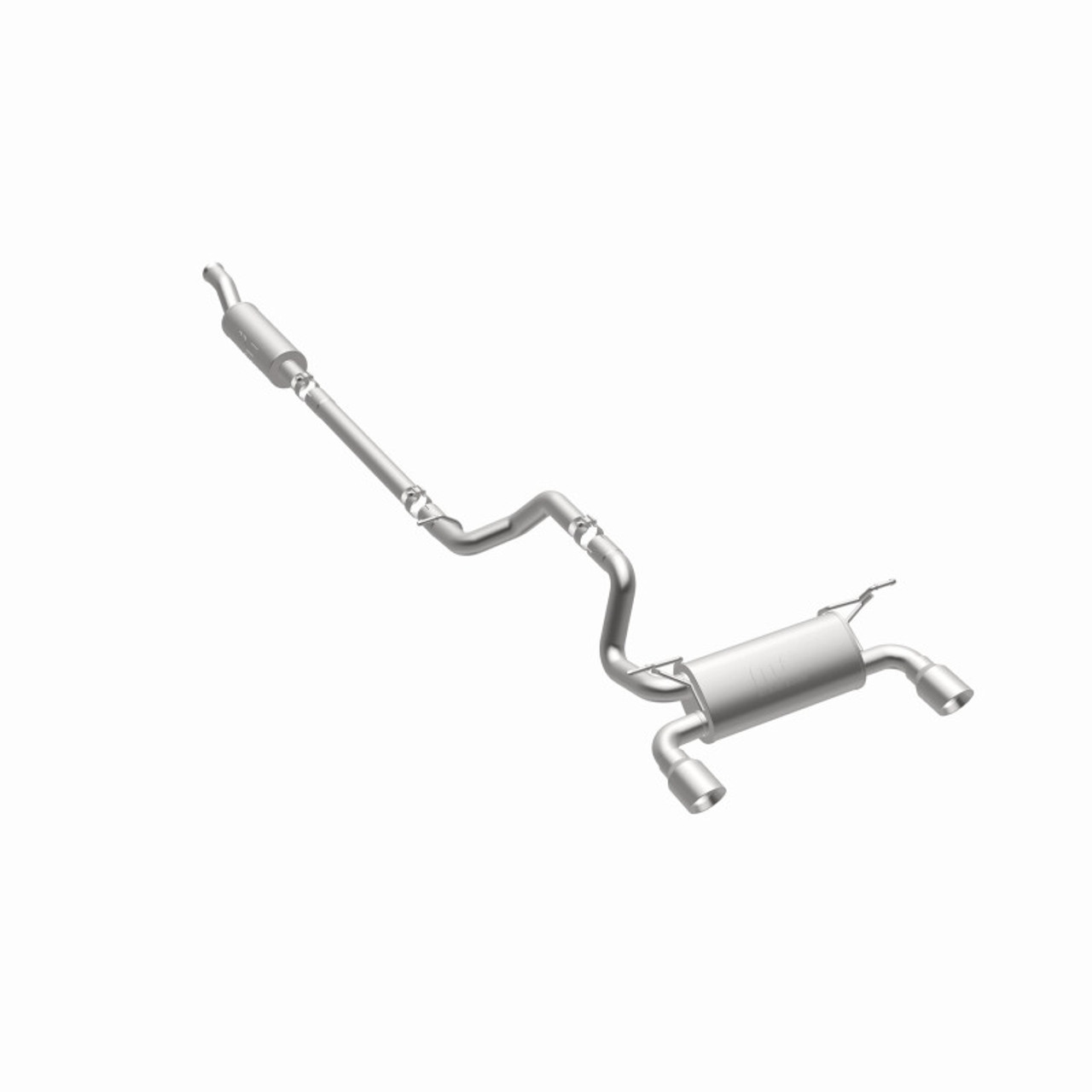MagnaFlow 2018+ Jeep Wrangler 3.6L 409 SS Dual Split Rear Exit Polished Tips Cat-Back Exhaust - 19416