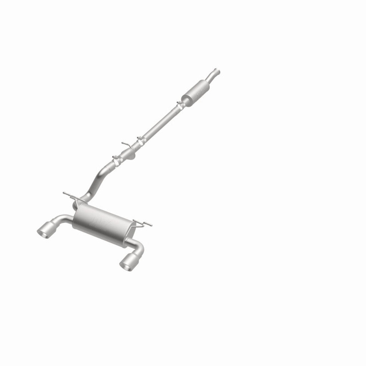 MagnaFlow 2018+ Jeep Wrangler 3.6L 409 SS Dual Split Rear Exit Polished Tips Cat-Back Exhaust - 19416