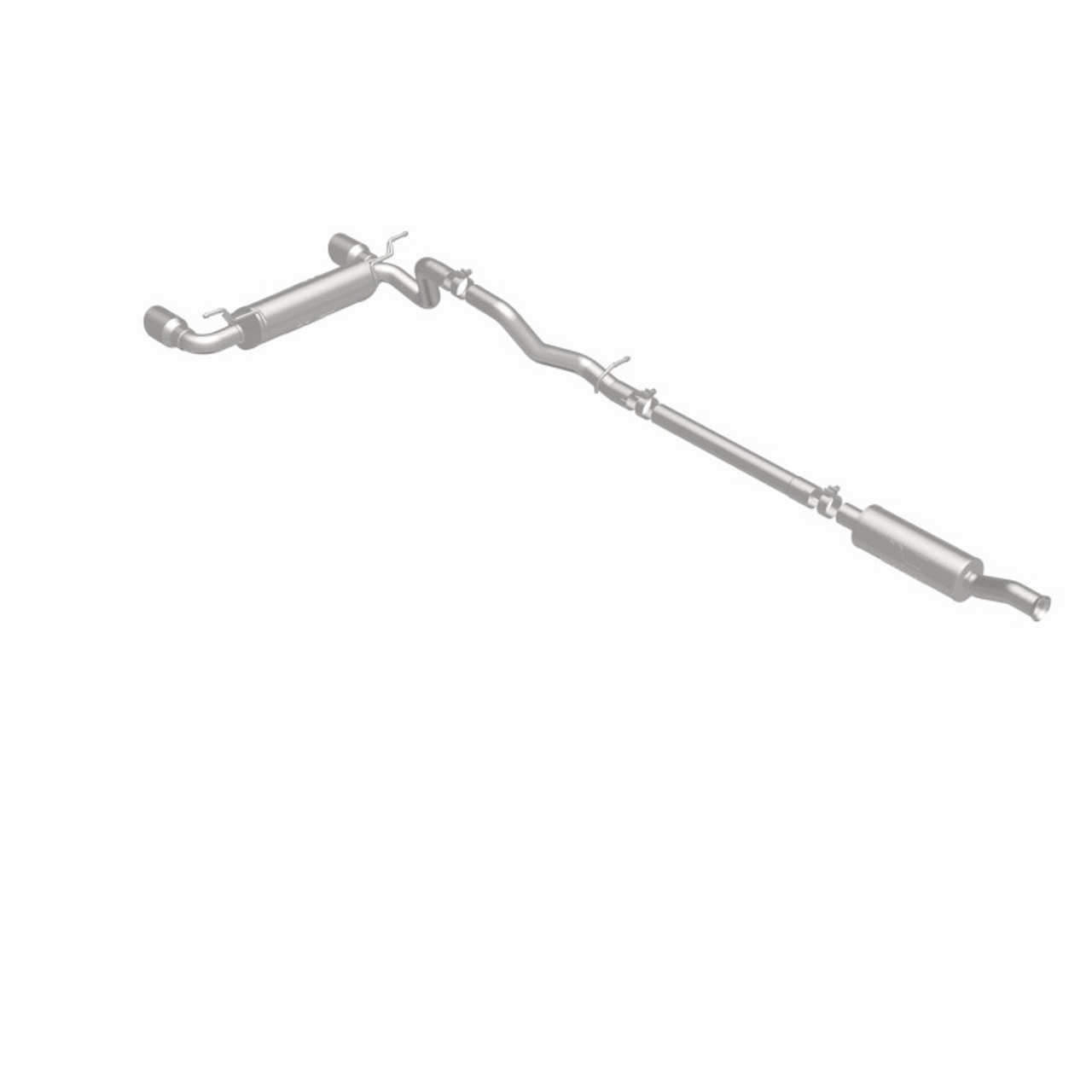 MagnaFlow 2018+ Jeep Wrangler 3.6L 409 SS Dual Split Rear Exit Polished Tips Cat-Back Exhaust - 19416