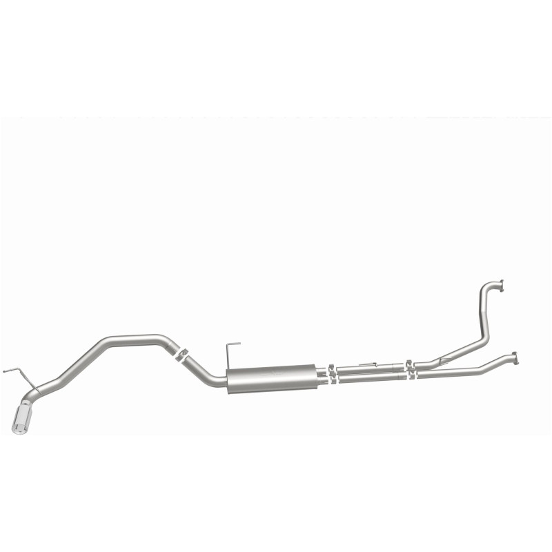 MagnaFlow CatBack 07-15 Nissan Titan V8 LGAS/LFLEX Single MF Polished Stainless Exhaust - 19421