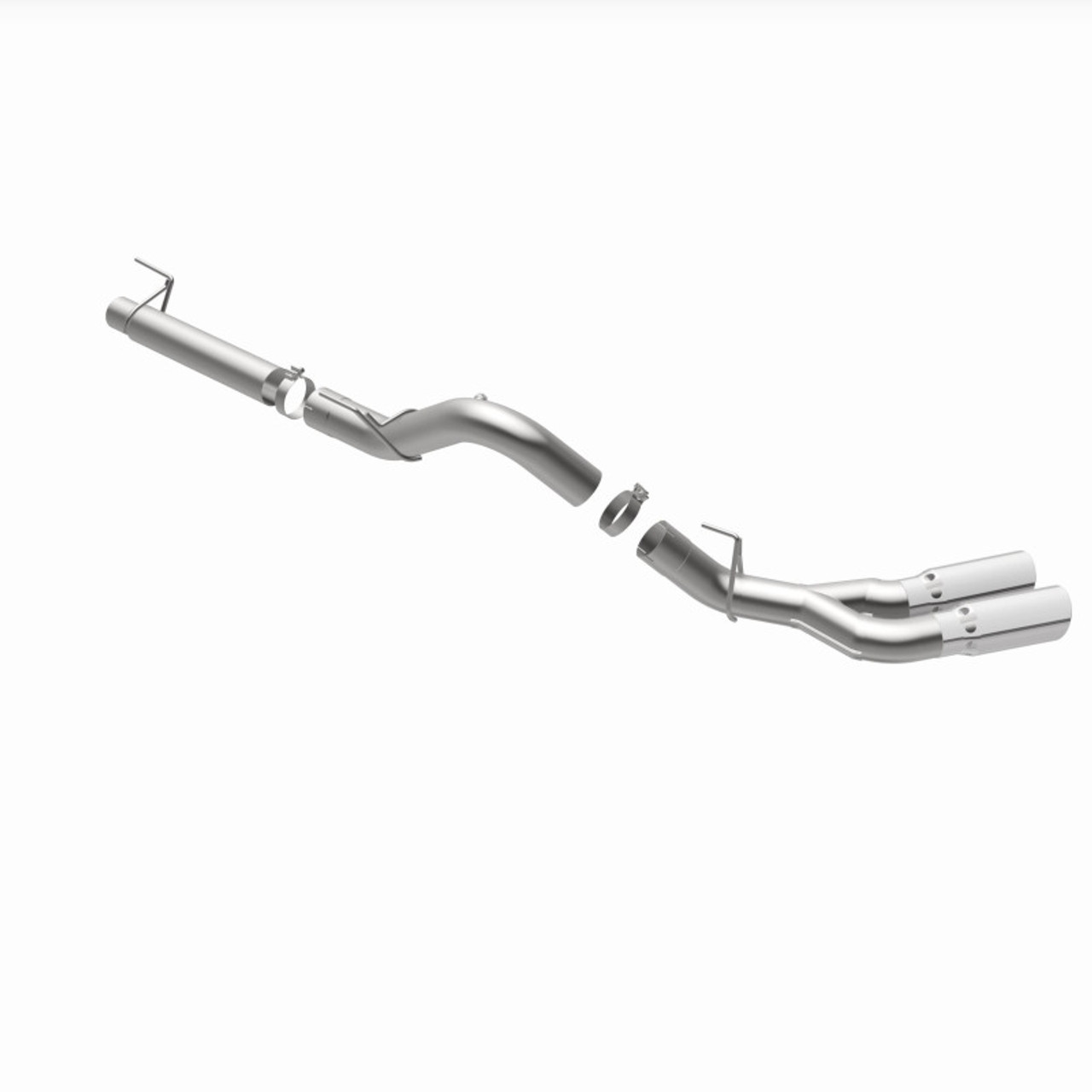 MagnaFlow CatBack 2018 Ford F-150 V6-3.0L Dual Exit Polished Stainless Exhaust - MF Series - 19422