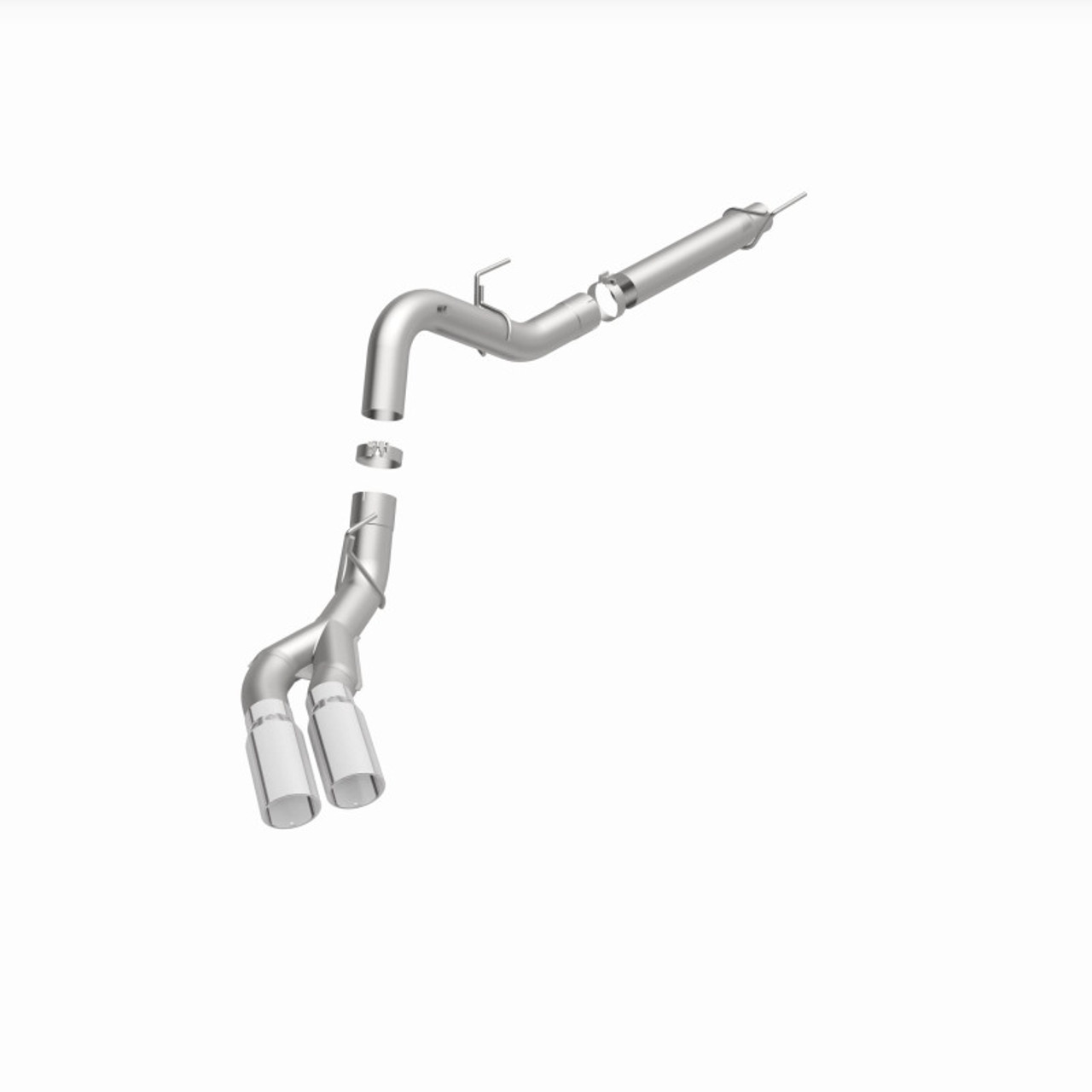 MagnaFlow CatBack 2018 Ford F-150 V6-3.0L Dual Exit Polished Stainless Exhaust - MF Series - 19422