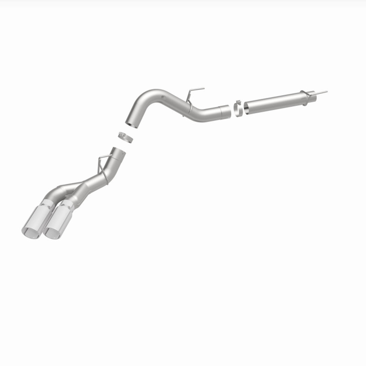 MagnaFlow CatBack 2018 Ford F-150 V6-3.0L Dual Exit Polished Stainless Exhaust - MF Series - 19422