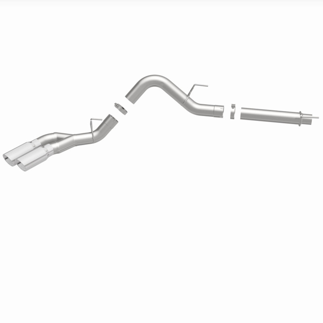 MagnaFlow CatBack 2018 Ford F-150 V6-3.0L Dual Exit Polished Stainless Exhaust - MF Series - 19422
