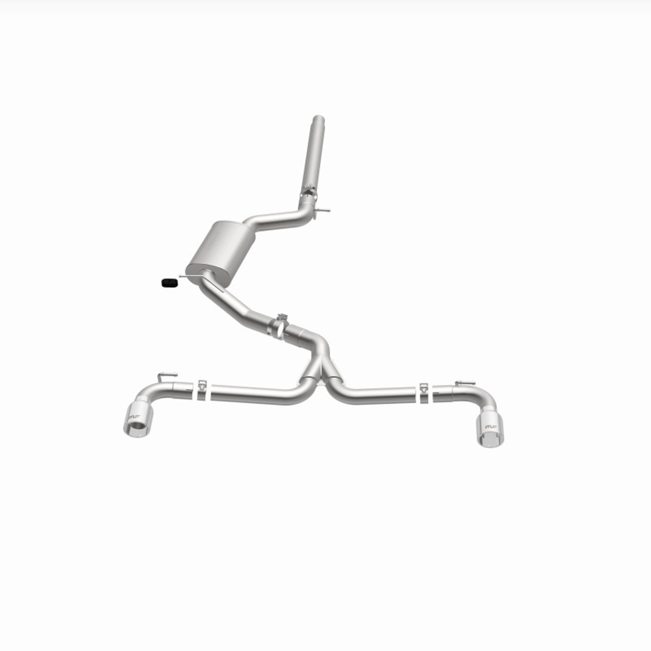 MagnaFlow 18-19 VW GTI 2.0L 409 SS Polished 3in Touring Series Cat-Back Exhaust - 19435