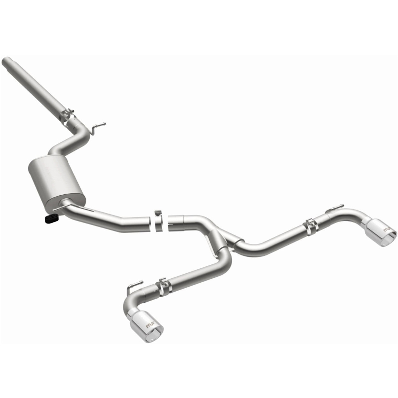 MagnaFlow 18-19 VW GTI 2.0L 409 SS Polished 3in Touring Series Cat-Back Exhaust - 19435