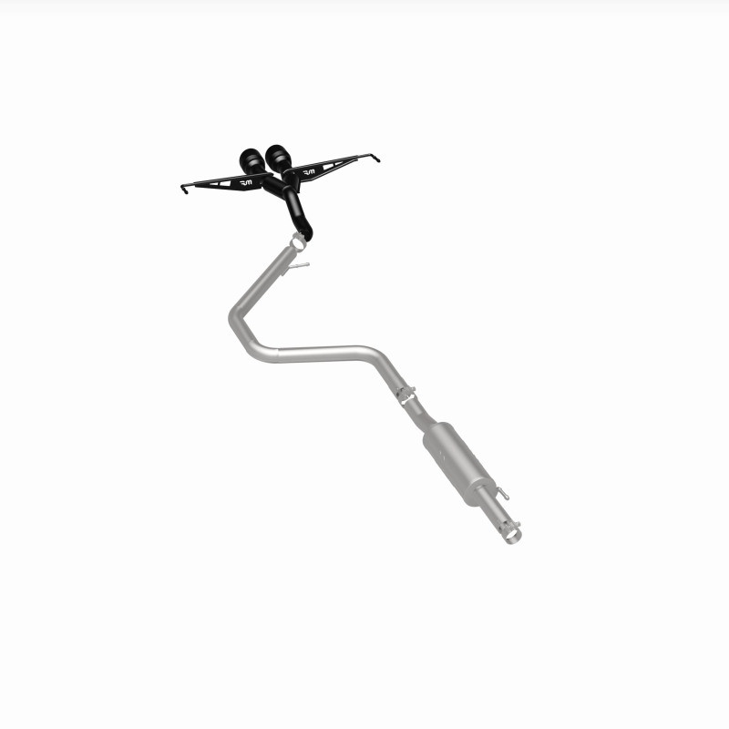 MagnaFlow 2019 Hyundai Veloster 1.6L 2.5in Center Exit Stainless Steel Cat-Back Exhaust w/Blk Tips - 19455