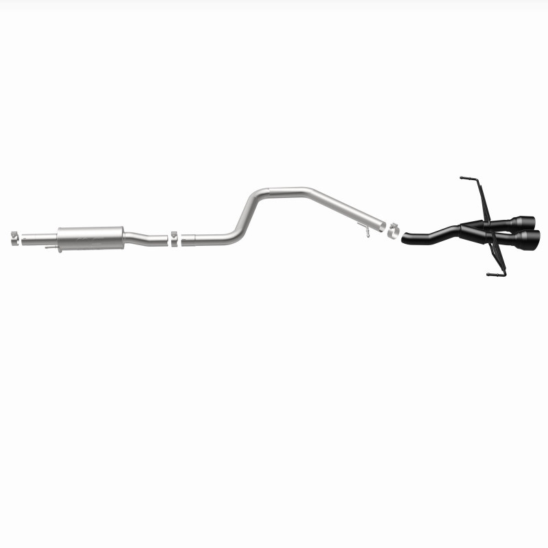 MagnaFlow 2019 Hyundai Veloster 1.6L 2.5in Center Exit Stainless Steel Cat-Back Exhaust w/Blk Tips - 19455