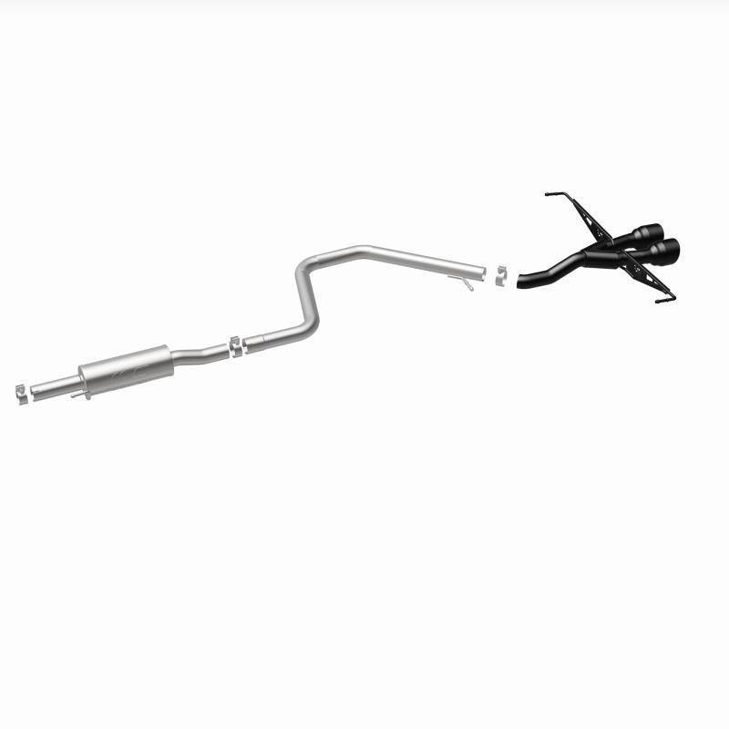 MagnaFlow 2019 Hyundai Veloster 1.6L 2.5in Center Exit Stainless Steel Cat-Back Exhaust w/Blk Tips - 19455