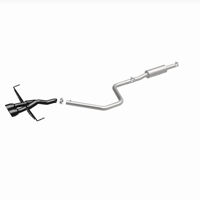 MagnaFlow 2019 Hyundai Veloster 1.6L 2.5in Center Exit Stainless Steel Cat-Back Exhaust w/Blk Tips - 19455
