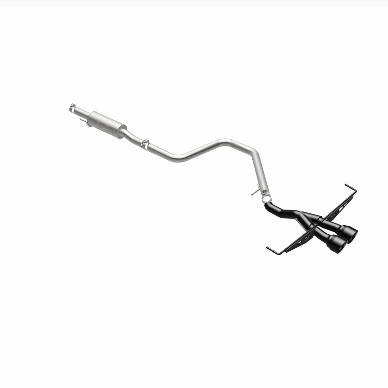 MagnaFlow 2019 Hyundai Veloster 1.6L 2.5in Center Exit Stainless Steel Cat-Back Exhaust w/Blk Tips - 19455