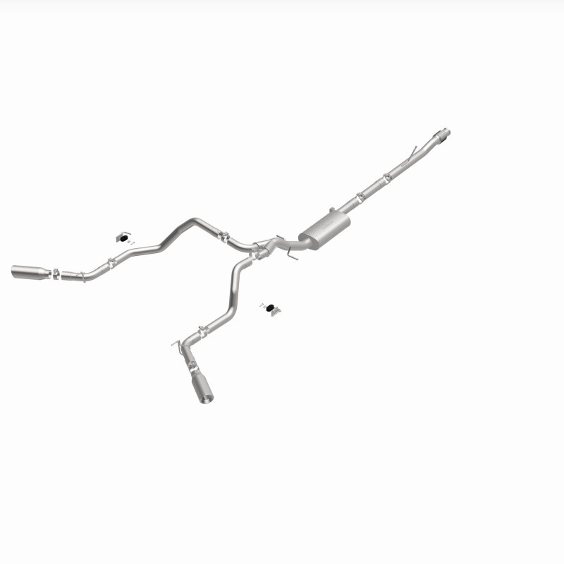 MagnaFlow 2019 Chevy Silverado 1500 V8 5.3L Street Series Dual Split Exit Exhaust w/ Polished Tips - 19473
