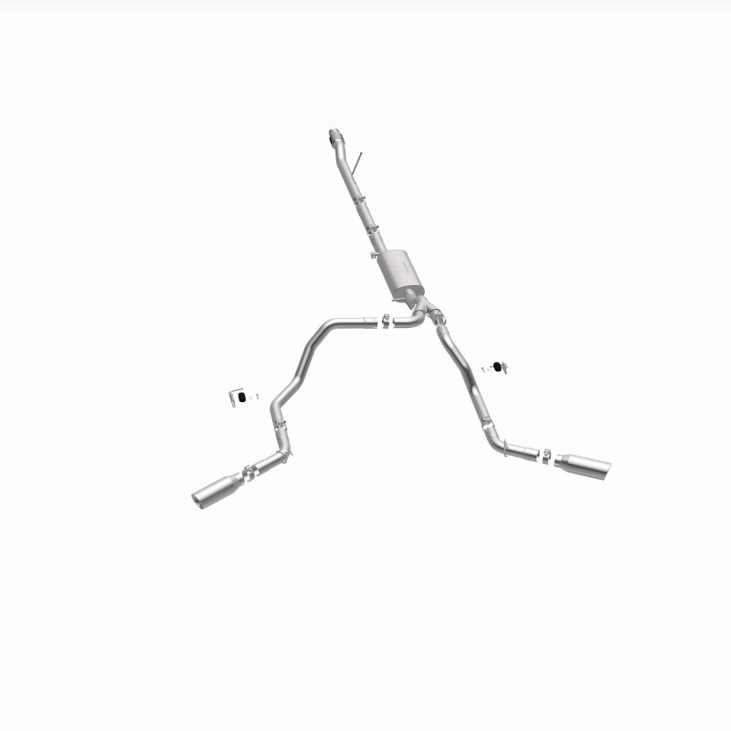 MagnaFlow 2019 Chevy Silverado 1500 V8 5.3L Street Series Dual Split Exit Exhaust w/ Polished Tips - 19473