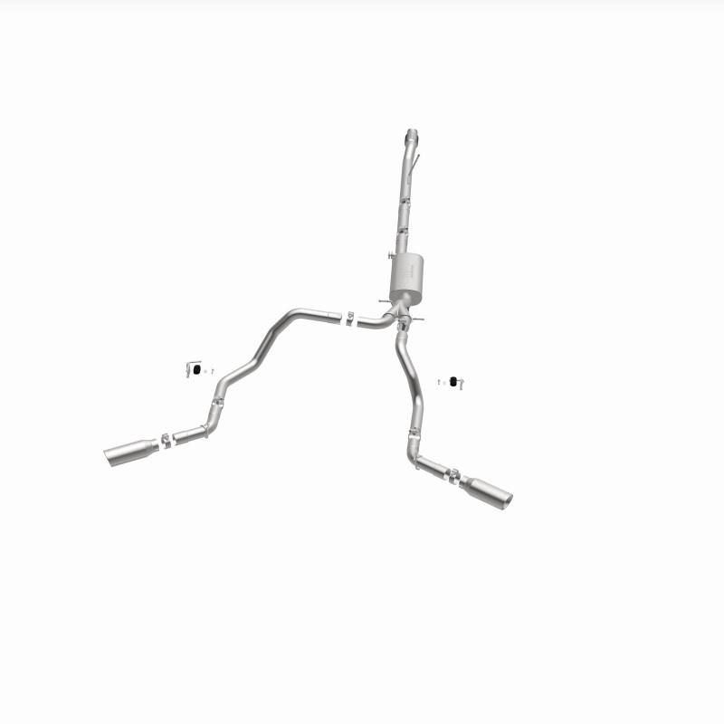 MagnaFlow 2019 Chevy Silverado 1500 V8 5.3L Street Series Dual Split Exit Exhaust w/ Polished Tips - 19473