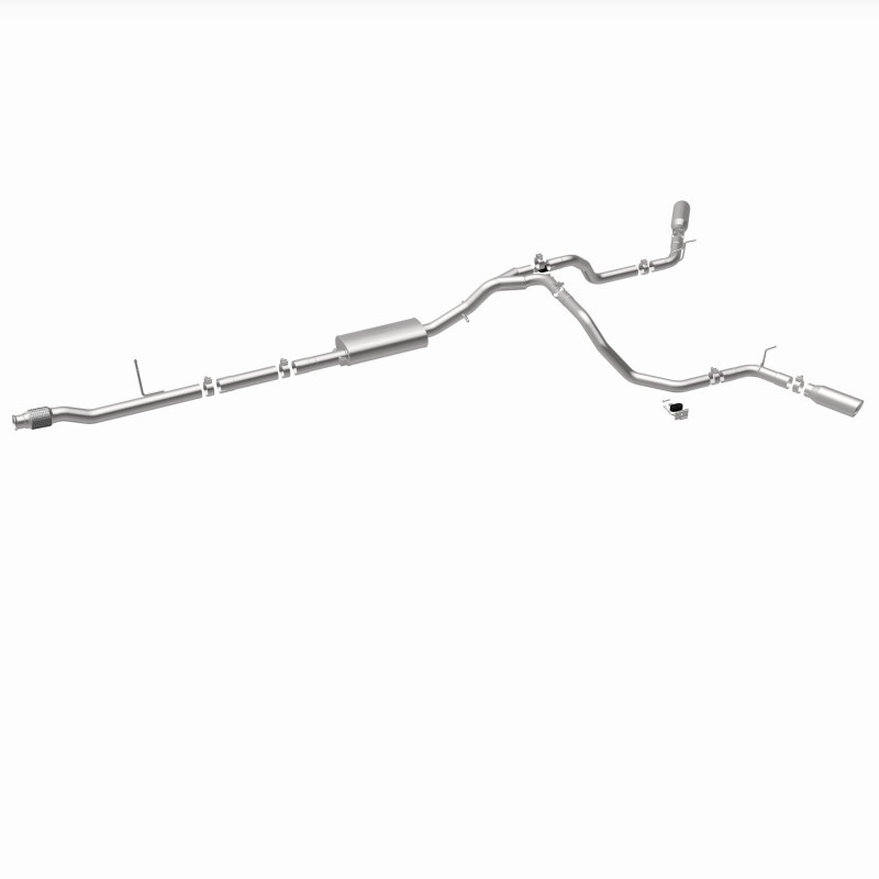 MagnaFlow 2019 Chevy Silverado 1500 V8 5.3L Street Series Dual Split Exit Exhaust w/ Polished Tips - 19473