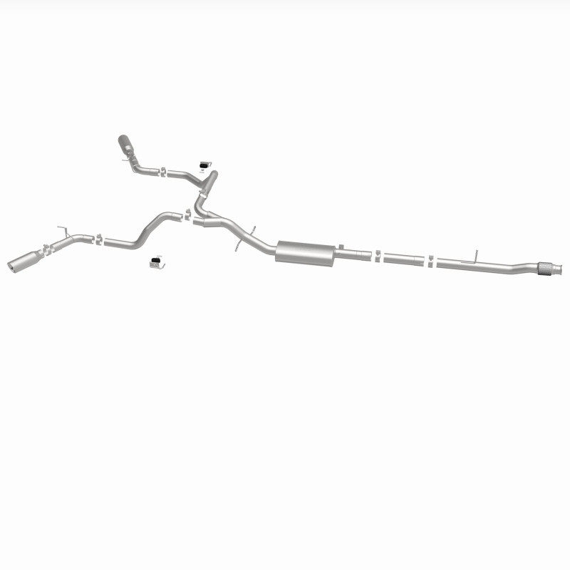 MagnaFlow 2019 Chevy Silverado 1500 V8 5.3L Street Series Dual Split Exit Exhaust w/ Polished Tips - 19473