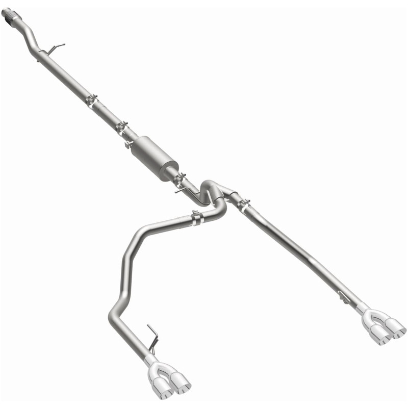 MagnaFlow 2019 Chevy Silverado 1500 V8 5.3L Street Series Quad Split Rear Exhaust w/ Polished Tips - 19477