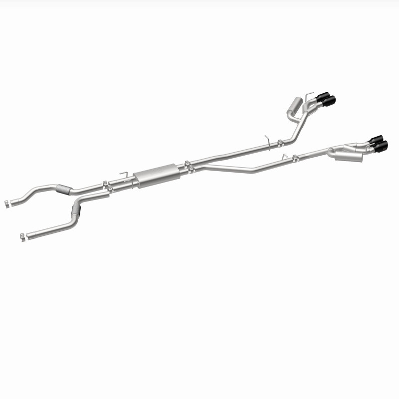 MagnaFlow 20-21 Ford Explorer 3.0L V6 Dual Exit Quad Black Chrome Tip Street Series Cat-Back Exhaust - 19515