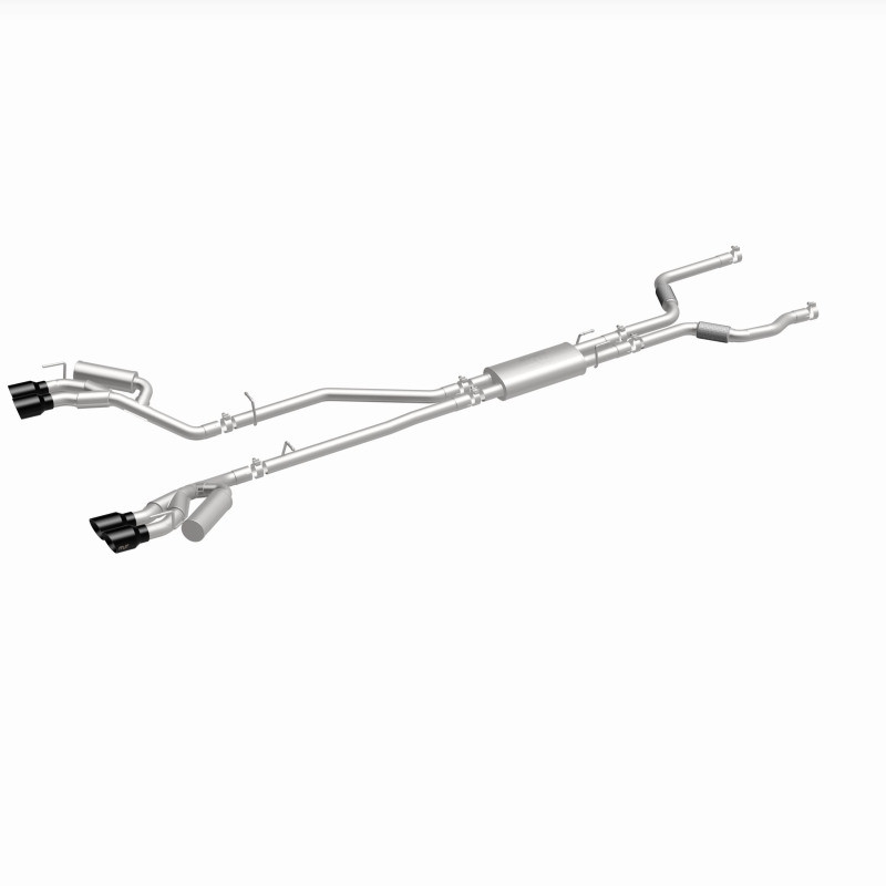 MagnaFlow 20-21 Ford Explorer 3.0L V6 Dual Exit Quad Black Chrome Tip Street Series Cat-Back Exhaust - 19515