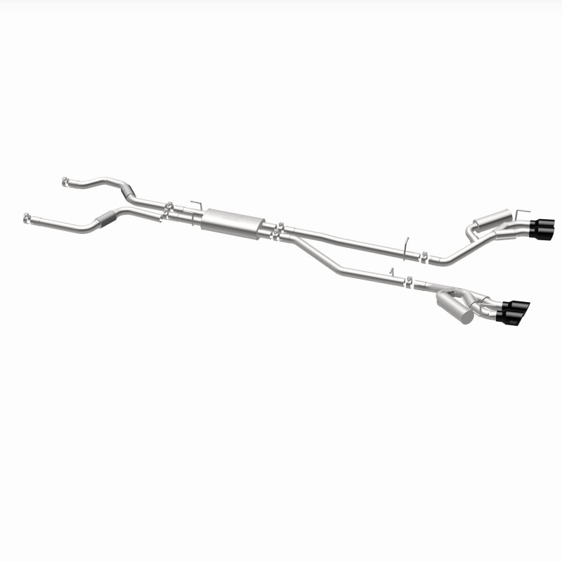 MagnaFlow 20-21 Ford Explorer 3.0L V6 Dual Exit Quad Black Chrome Tip Street Series Cat-Back Exhaust - 19515