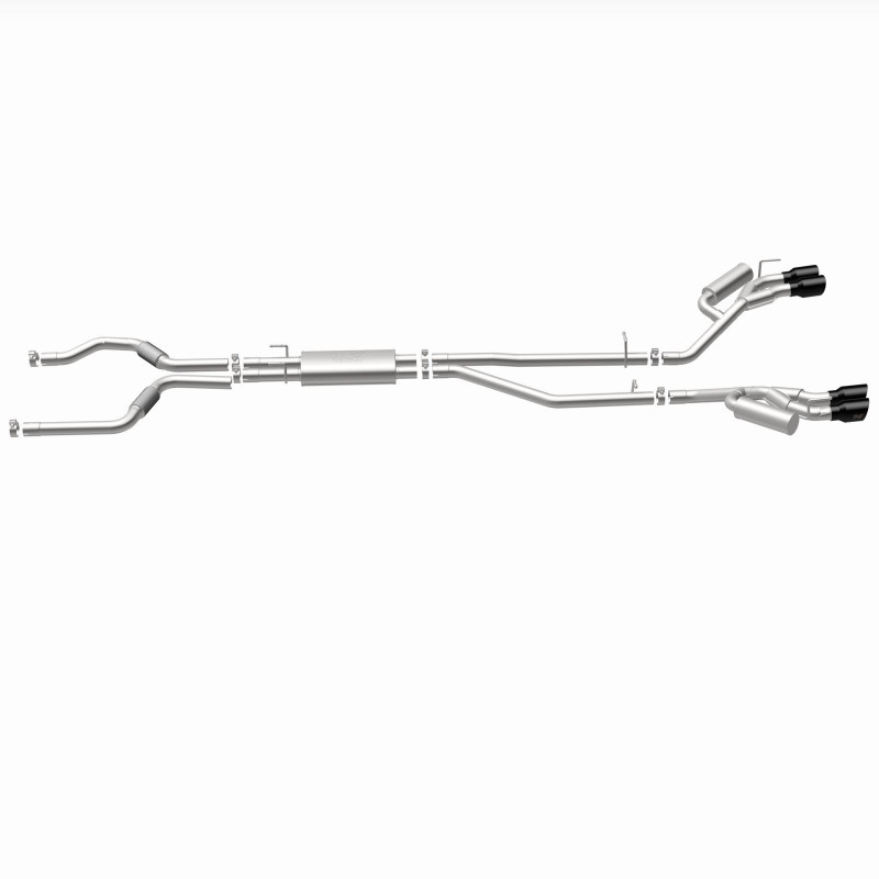 MagnaFlow 20-21 Ford Explorer 3.0L V6 Dual Exit Quad Black Chrome Tip Street Series Cat-Back Exhaust - 19515