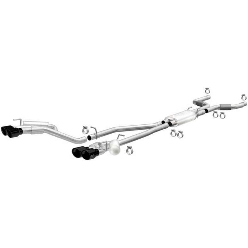 MagnaFlow 20-21 Ford Explorer 3.0L V6 Dual Exit Quad Black Chrome Tip Street Series Cat-Back Exhaust - 19515