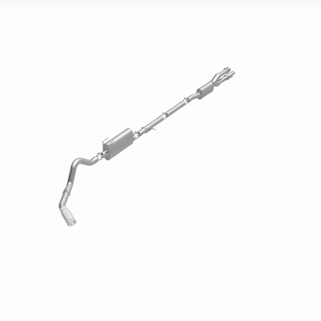 MagnaFlow 2020 Ford F250/F350 3.5in Street Series Cat-Back Exhaust Rear Passenger Exit-Polished Tip - 19530