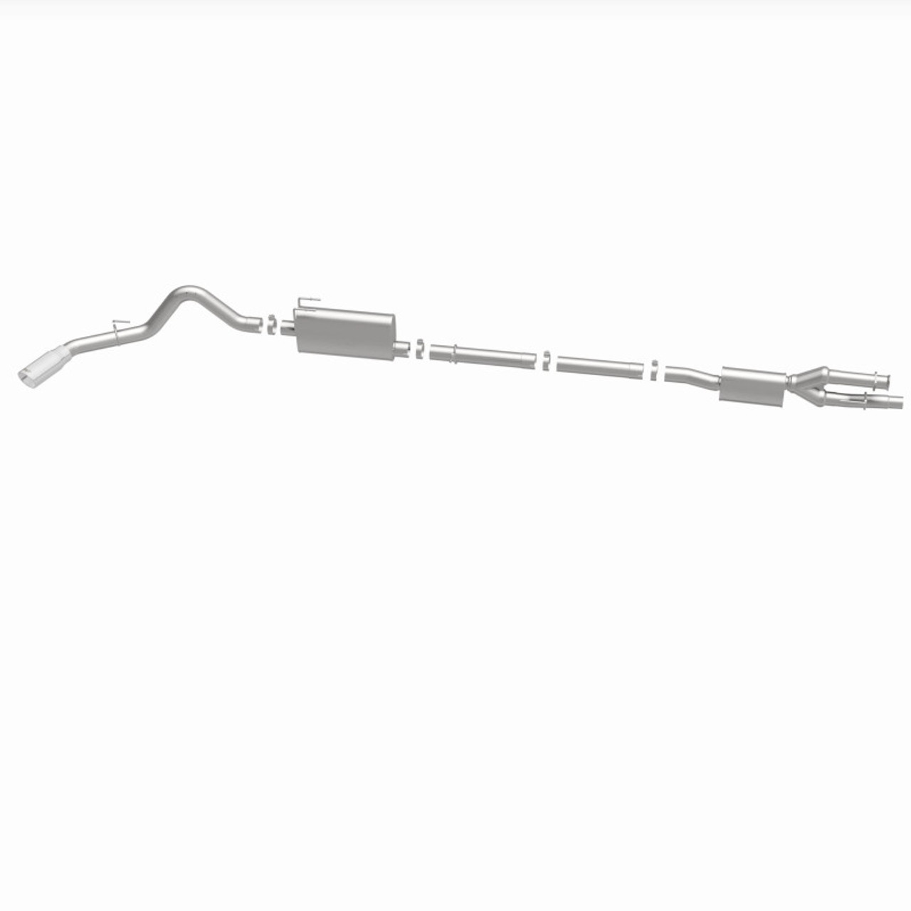 MagnaFlow 2020 Ford F250/F350 3.5in Street Series Cat-Back Exhaust Rear Passenger Exit-Polished Tip - 19530