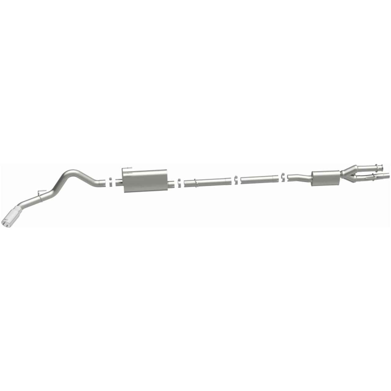 MagnaFlow 2020 Ford F250/F350 3.5in Street Series Cat-Back Exhaust Rear Passenger Exit-Polished Tip - 19530