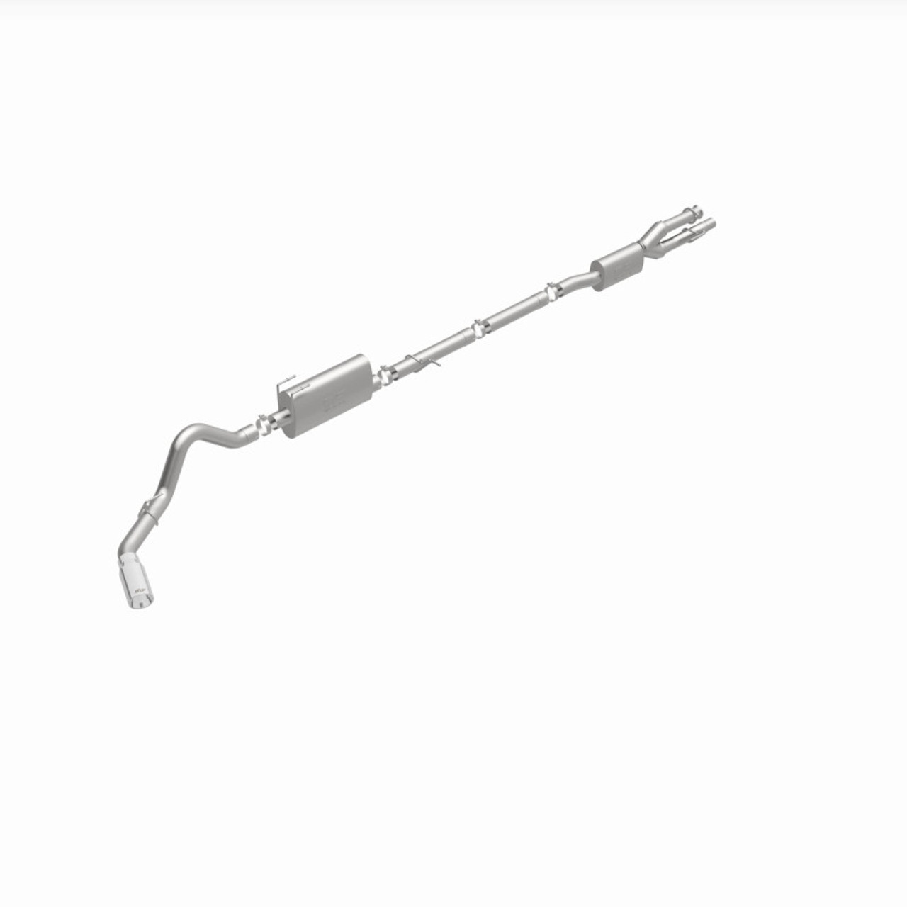 MagnaFlow 2020 Ford F250/F350 3.5in Street Series Cat-Back Exhaust Rear Passenger Exit-Polished Tip - 19530