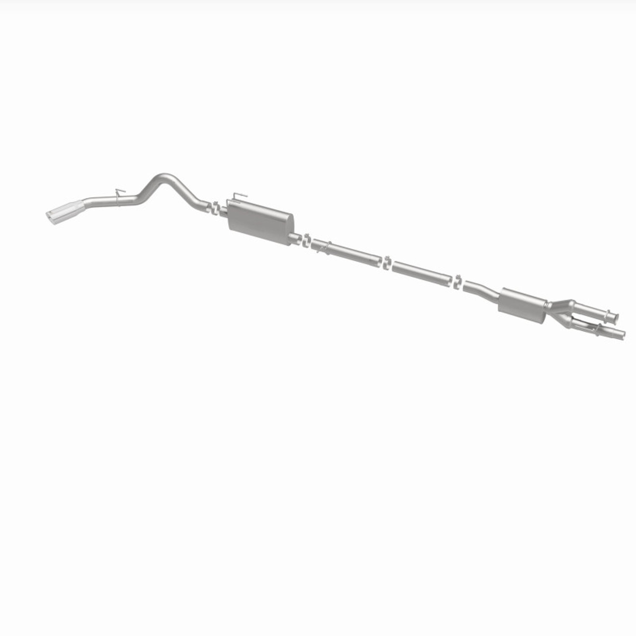 MagnaFlow 2020 Ford F250/F350 3.5in Street Series Cat-Back Exhaust Rear Passenger Exit-Polished Tip - 19530