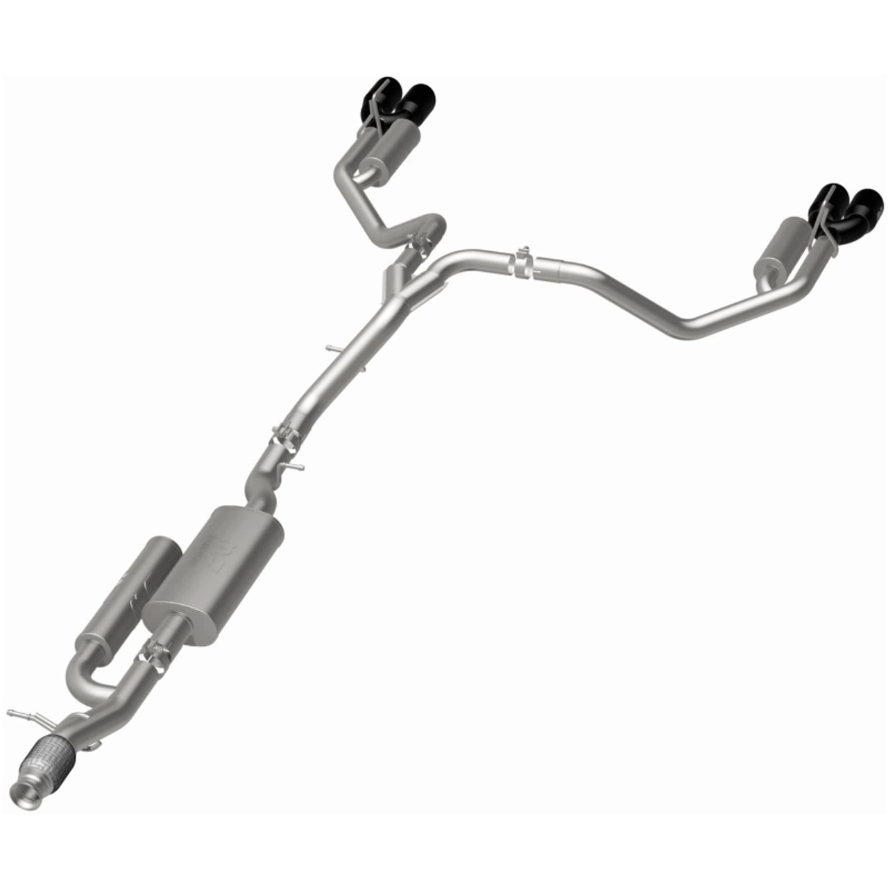 MagnaFlow 2021 Chevrolet Tahoe V8 5.3L Street Series Cat-Back Exhaust - Black Chrome Tips - 19541