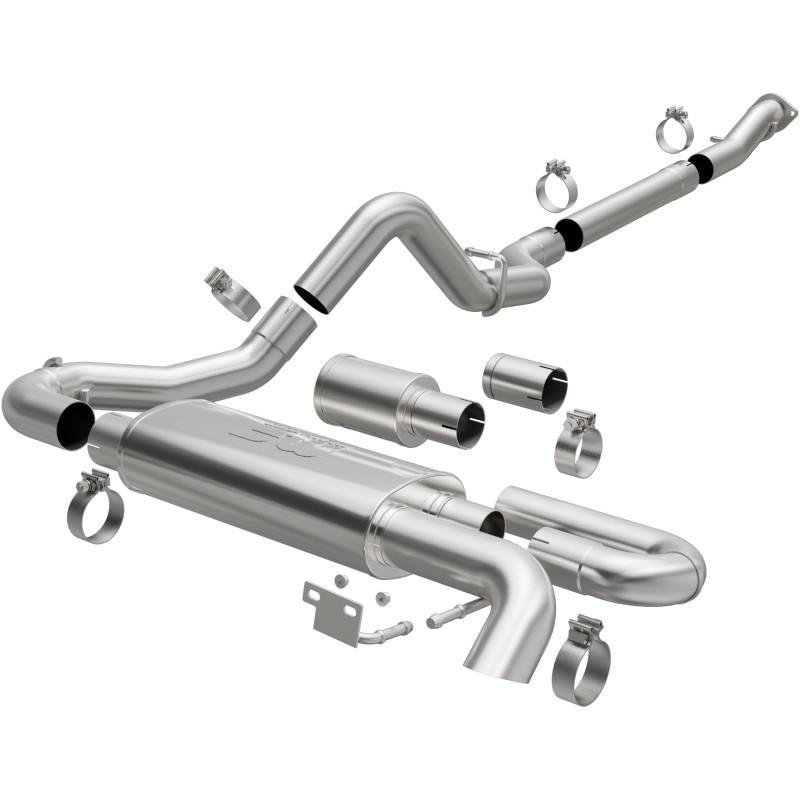 MagnaFlow 2021 Ford Bronco Overland Series Cat-Back Exhaust w/ Single Straight Driver Exit- No Tip - 19559