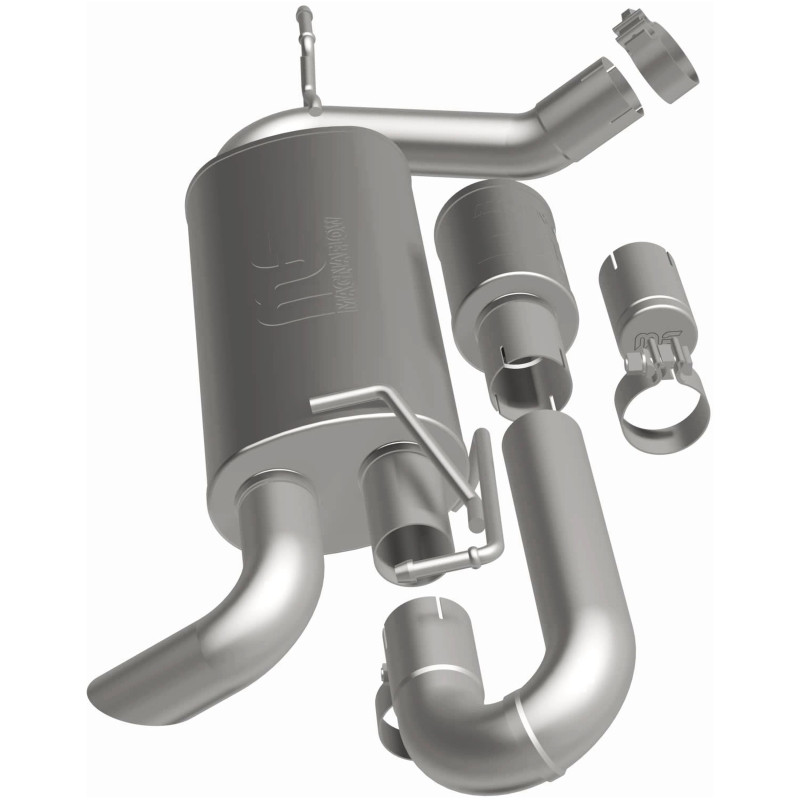 MagnaFlow 07-18 Jeep Wrangler JK Overland Series Axle-Back Exhaust System - 19668