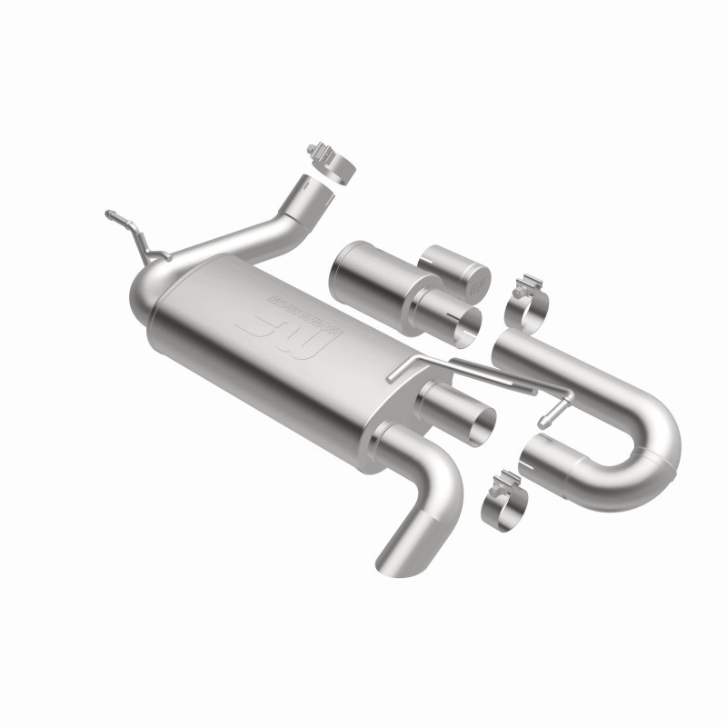 MagnaFlow 07-18 Jeep Wrangler JK Overland Series Axle-Back Exhaust System - 19668