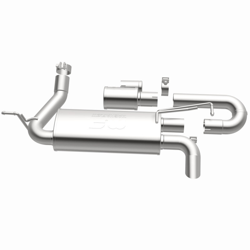 MagnaFlow 07-18 Jeep Wrangler JK Overland Series Axle-Back Exhaust System - 19668