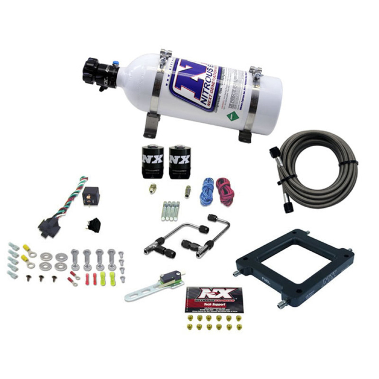 Nitrous Express Dominator Gemini Stage 6 Nitrous Kit (50-300HP) w/5lb Bottle - 60070-05