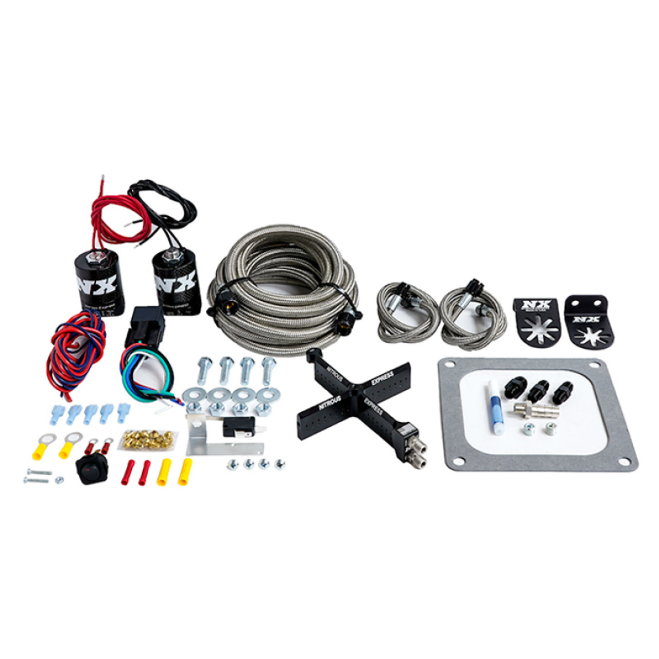 Nitrous Express 4500 Covert Crossbar Plate System Stage 6 50-300HP (w/o Bottle) - 63071-00