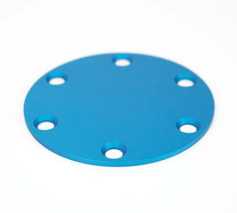 NRG Horn Delete Plate Laser Logo - Blue - STR-250BL Photo - Close Up