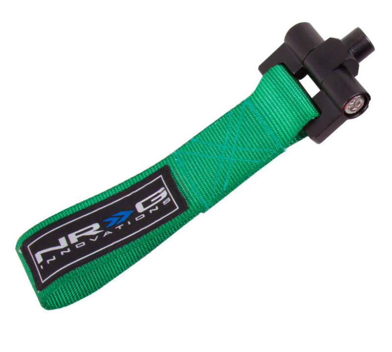 NRG Bolt-In Tow Strap Green - Mazda 3 / Mazdaspeed 3 04-07 (5000lb. Limit) - TOW-163GN Photo - Close Up