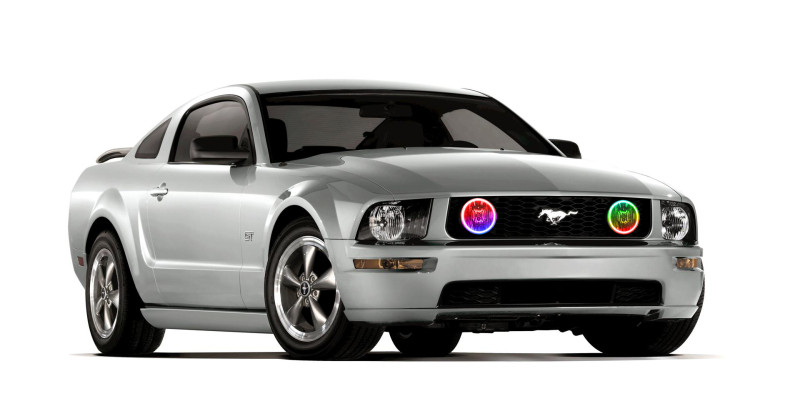 Oracle Ford Mustang GT 05-09 LED Fog Halo Kit - ColorSHIFT - 1160-333