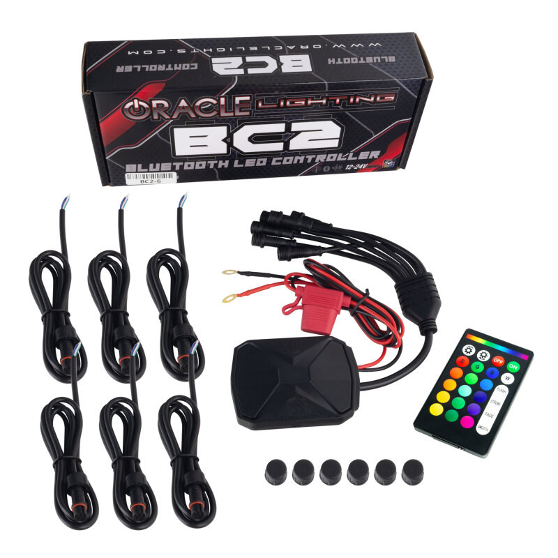 Oracle Jeep Wrangler JL/JT LED Surface Mount Headlight Halo Kit - w/ BC1 Controller - 1214-335
