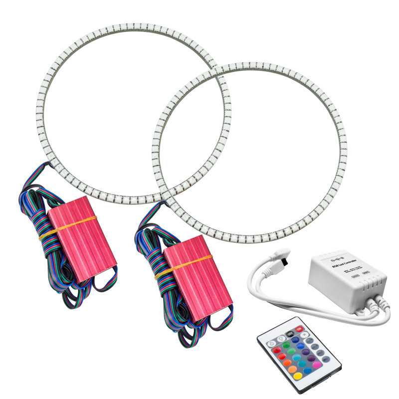 Oracle Jeep Wrangler JL/JT LED Surface Mount Headlight Halo Kit - w/ Simple Controller - 1214-504
