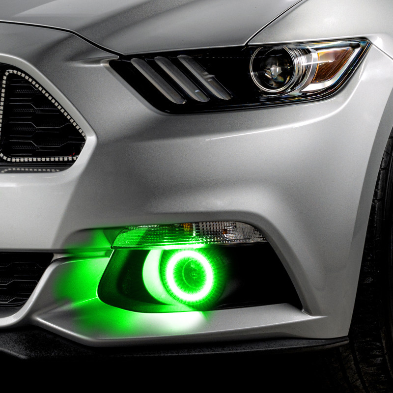 Oracle 15-17 Ford Mustang Dynamic RGB+A Projector Surface Mount Fog Light Halo Kit - - 1235-332