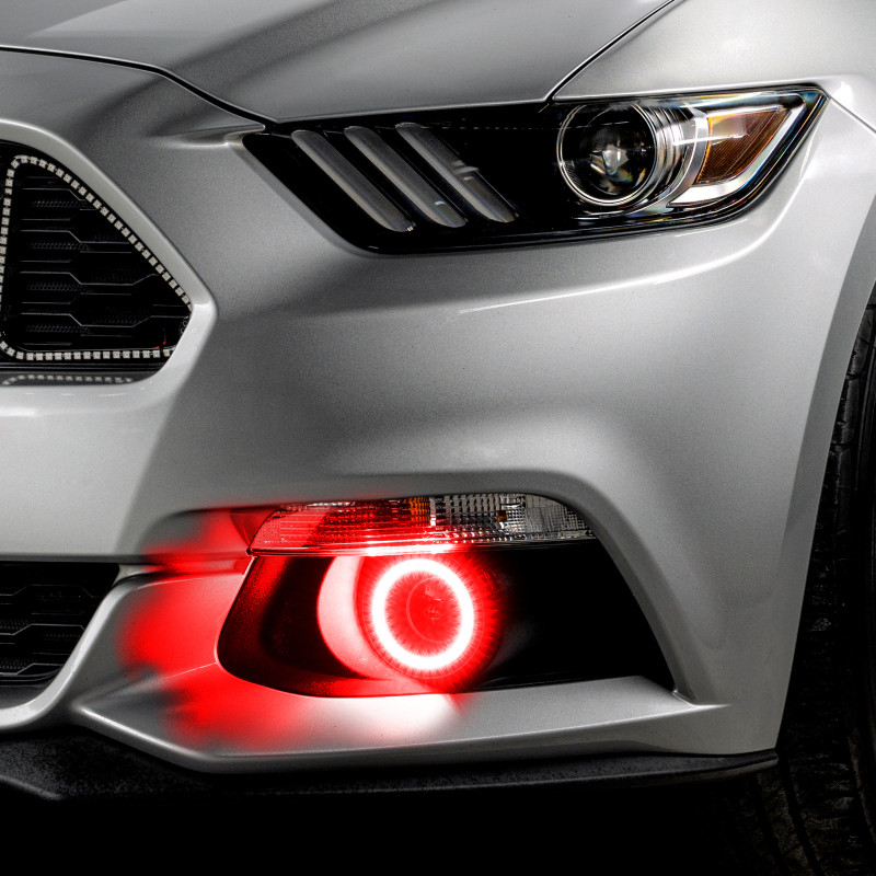 Oracle 15-17 Ford Mustang Dynamic RGB+A Projector Surface Mount Fog Light Halo Kit - - 1235-332