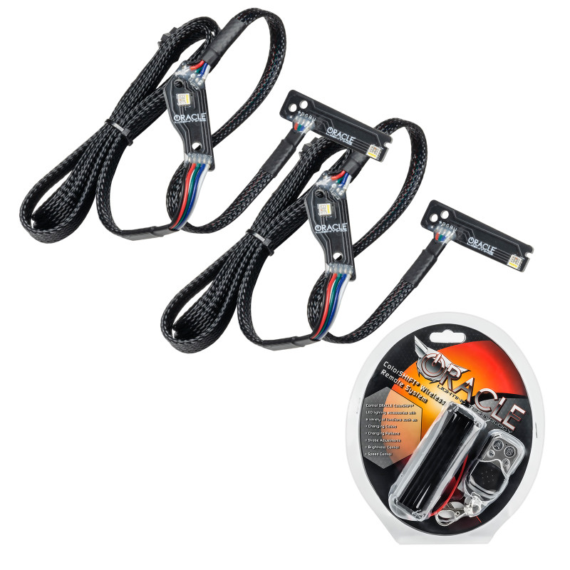 Oracle 15-21 Nissan GT-R RGB+W (Lightning Bolt) Headlight DRL Upgrade Kit - ColorSHIFT - 1283-330