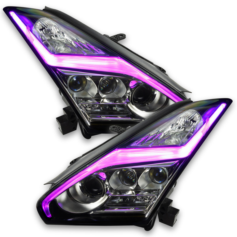 Oracle 15-21 Nissan GT-R RGB+W (Lightning Bolt) Headlight DRL Upgrade Kit - ColorSHIFT - 1283-330